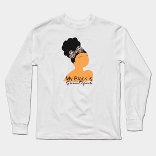 My Black is Beautiful, Little Black Girls Long Sleeve T-Shirt